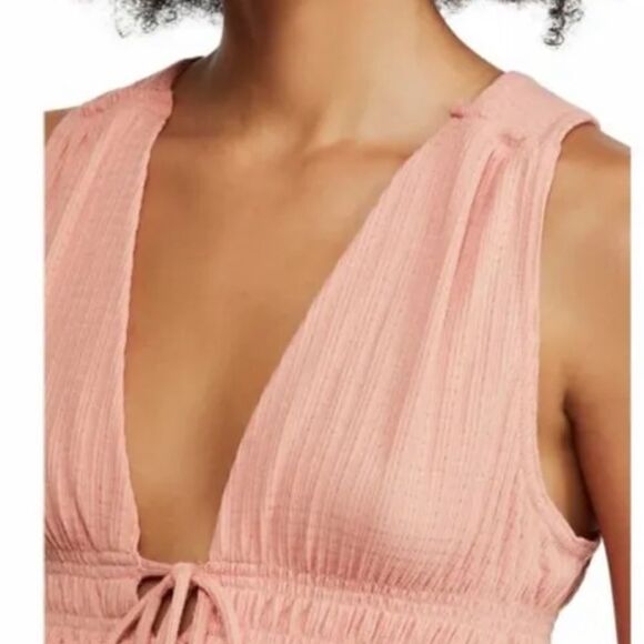 NWT Free People Beach Bound Pink Sand Plunge Tank Medium - Picture 6 of 11